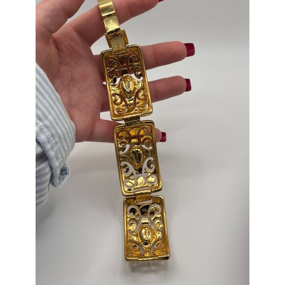 Brighton Versailles Jupiter Gold-Tone Bracelet With Blue Stones & Crystal Accent - Picture 9 of 10